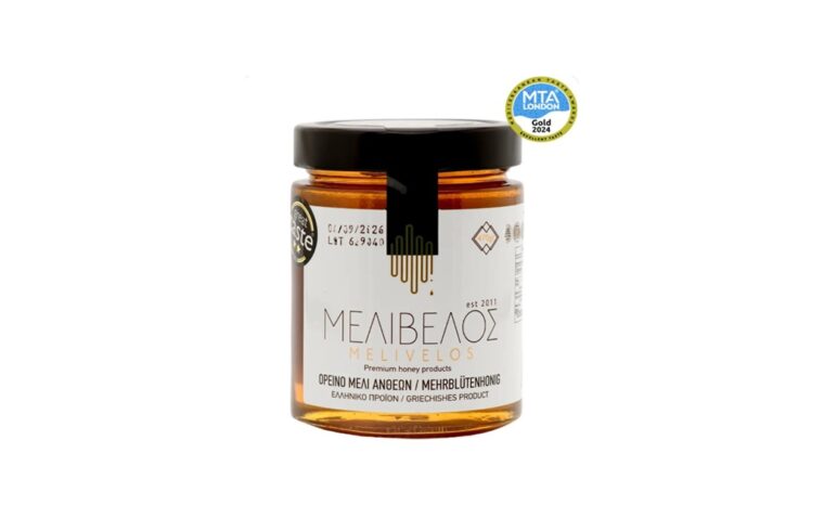 Νέα διάκριση για το Καστοριανό μέλι “ΜΕΛΙΒΕΛΟΣ” στον διαγωνισμό Mediterranean Taste Awards 2024 στο melivelos