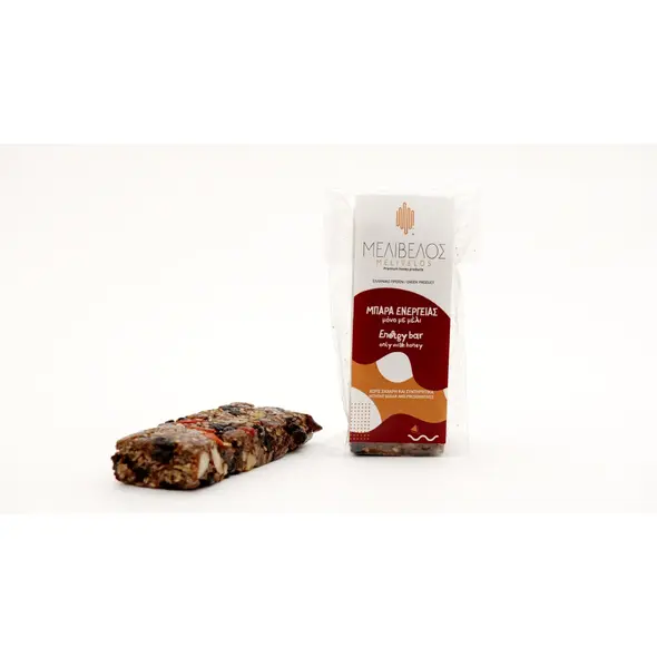 ΜΠΑΡΑ ΕΝΕΡΓΕΙΑΣ 60γρ Μόνο με Μέλι - SNACKS ΜΕ ΜΕΛΙ  στο melivelos